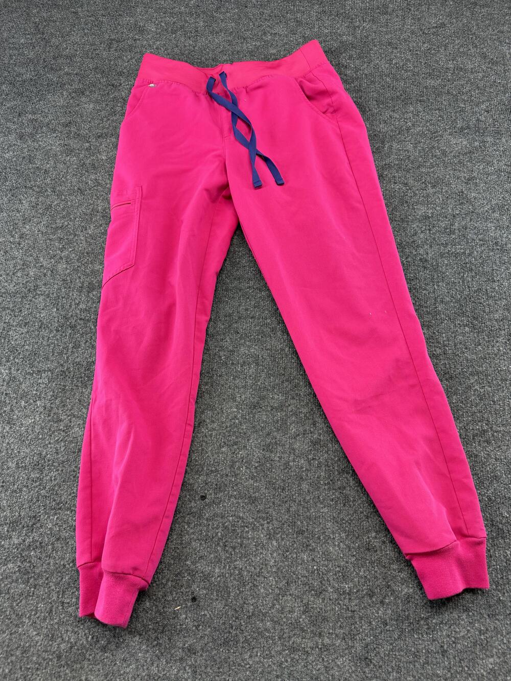 Figs Pants Womens Small Pink Jogger Technical Collection Scrub Medical Pockets